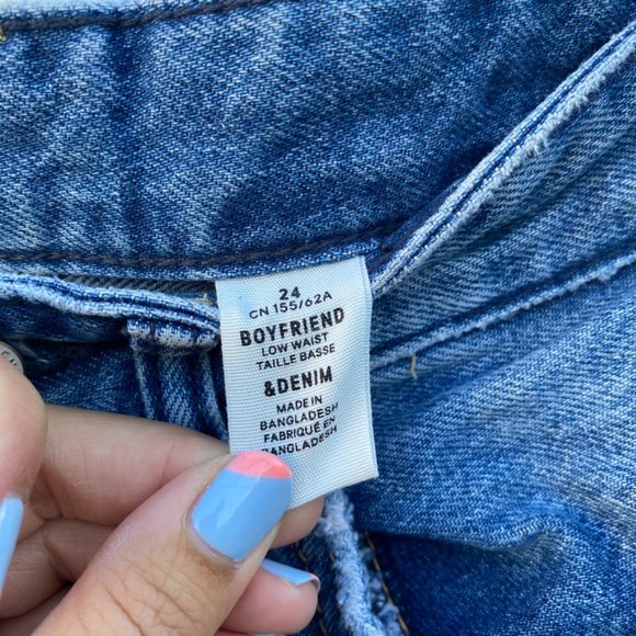 H&M &Denim Boyfriend Jeans 24 - Picture 4 of 8